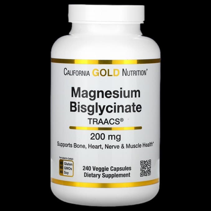 Product photo of California Gold Nutrition Magnesium Bisglycinate supplement