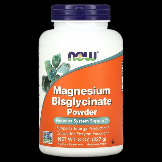 Product photo of Now Foods Magnesium Bisglycinate Powder supplement