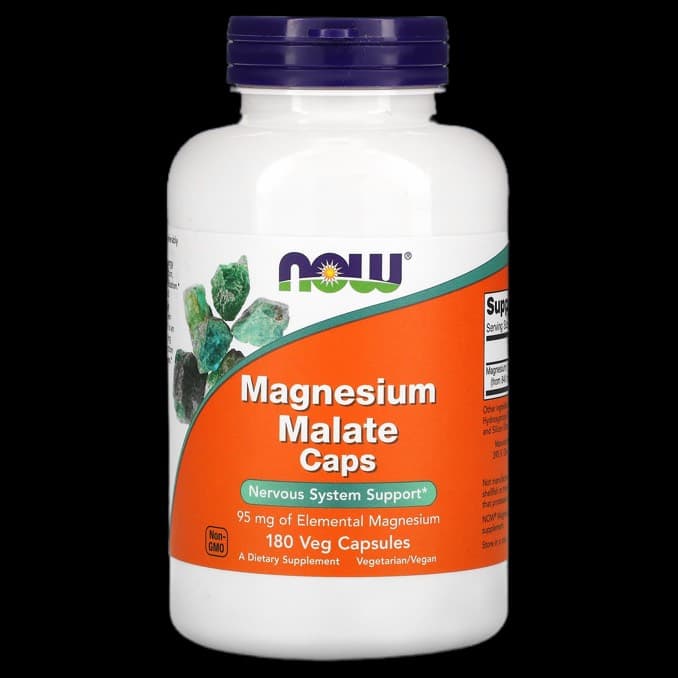 Product photo of Now Foods Magnesium Malate Caps supplement