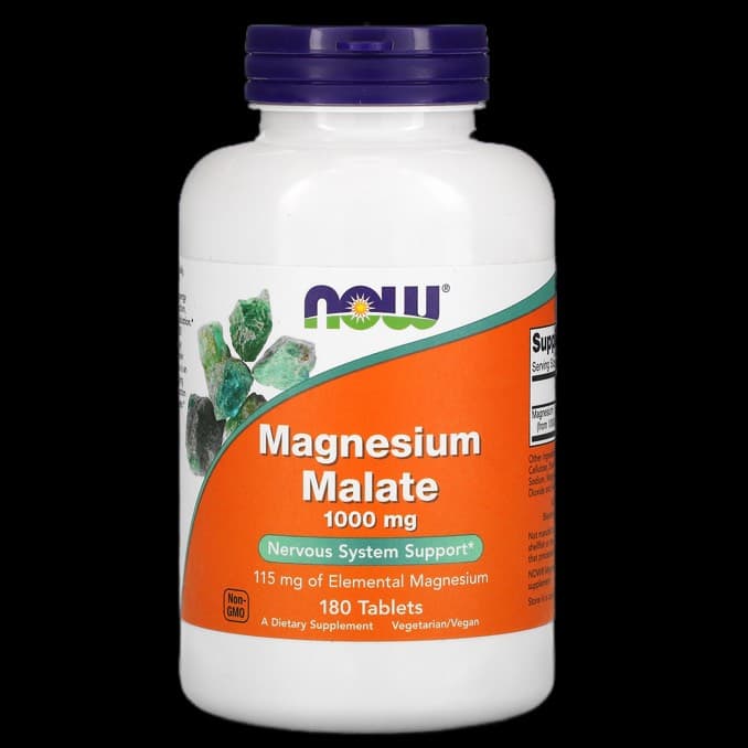 Product photo of Now Foods Magnesium Malate Tablets supplement